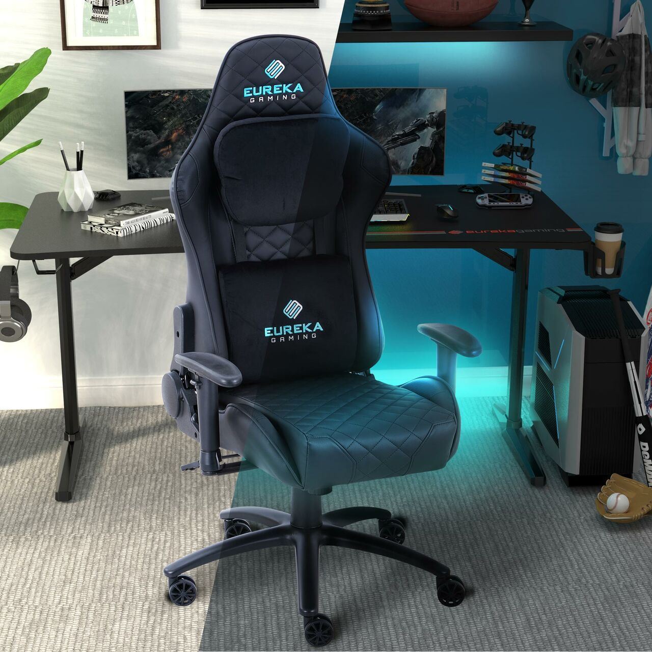 Eureka Ergonomic GX330-B Gaming Chair – Frankopop